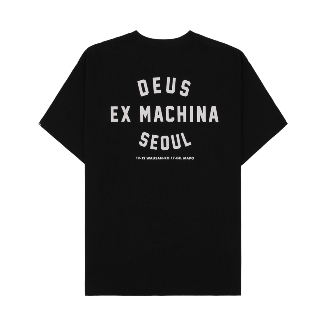 데우스 엑스 마키나 서울 컬리지 티셔츠 블랙(Deus Ex Machina Seoul College T-Shirt Black)
