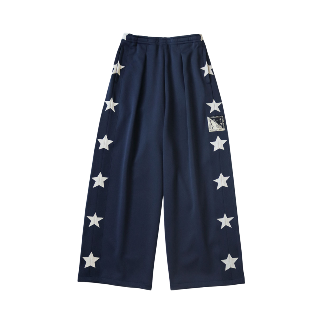 캐피탈 스턴트맨 & 우먼 스무스 저지 배기 트랙 팬츠 네이비(Kapital Stuntman & Woman Smooth Jersey Baggy Track Pants Navy)