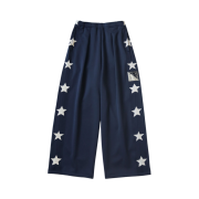 Kapital Stuntman & Woman Smooth Jersey Baggy Track Pants Navy