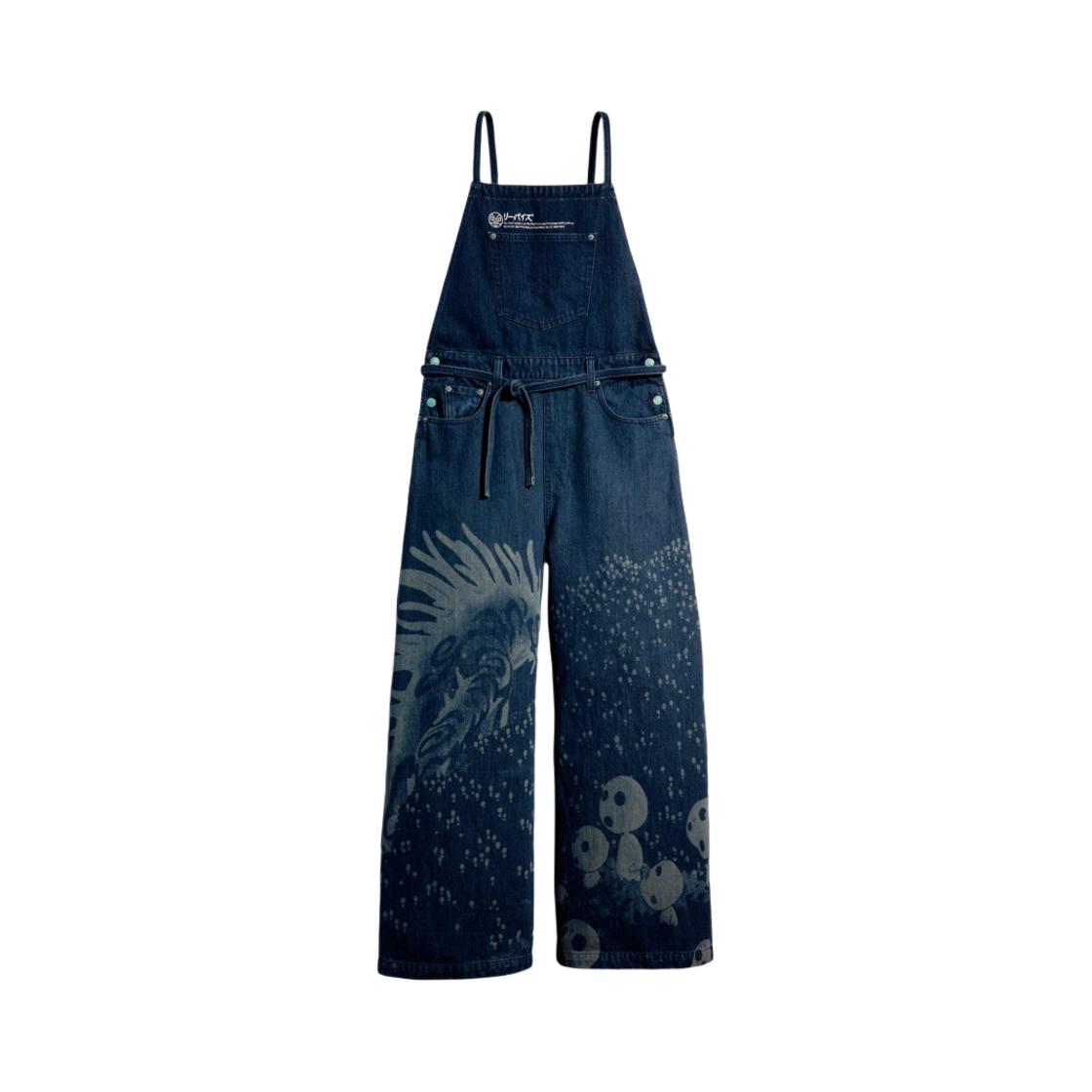 (W) 리바이스 x 모노노케 히메 코다마 오버롤 지브리 포레스트 그린((W) Levi's x Princess Mononoke Kodama Overalls Ghibli Forest Green) - 1