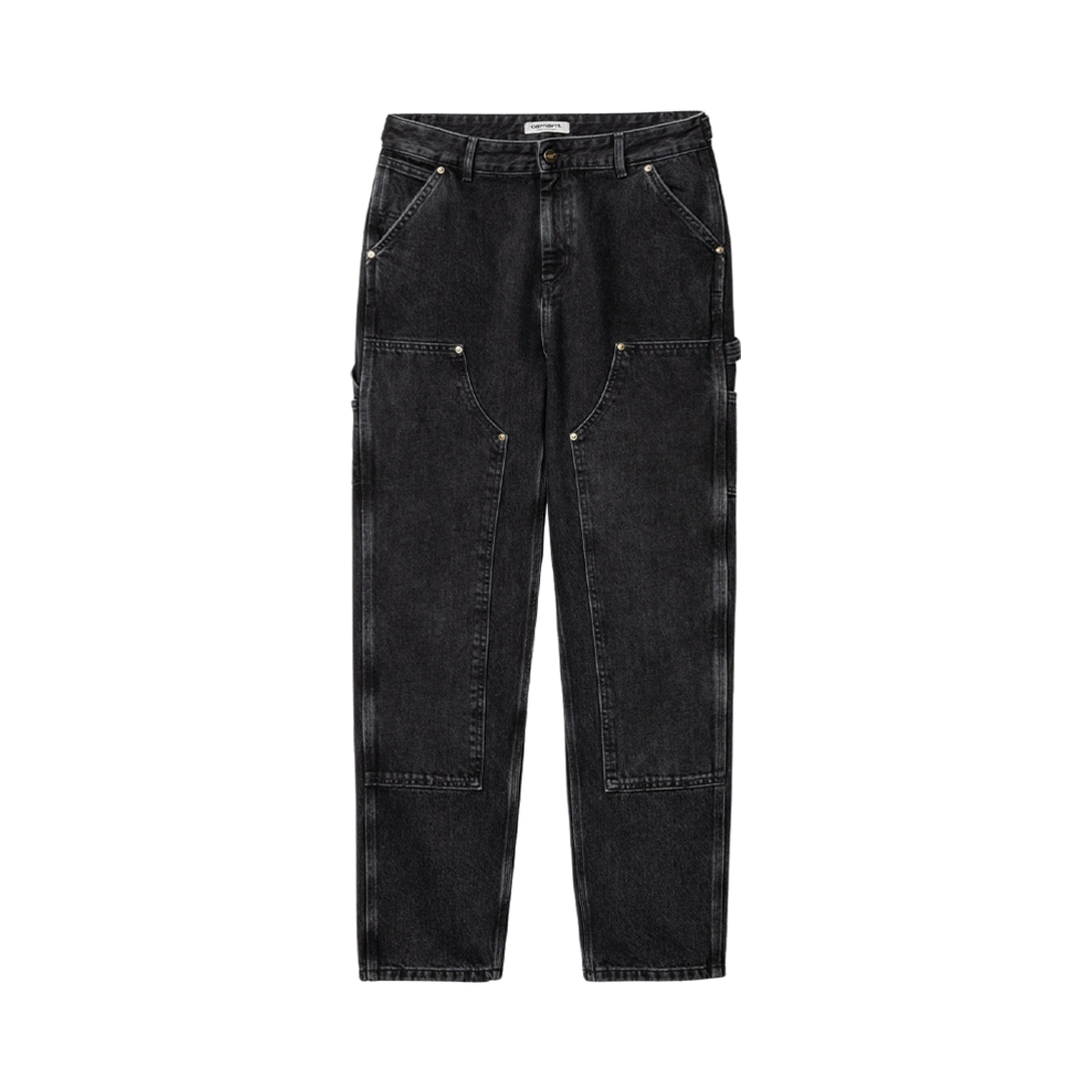 (W) 칼하트 WIP 내쉬 더블 니 팬츠 블랙 스톤 워시드((W) Carhartt WIP Nash Double Knee Pants Black Stone Washed) - 2
