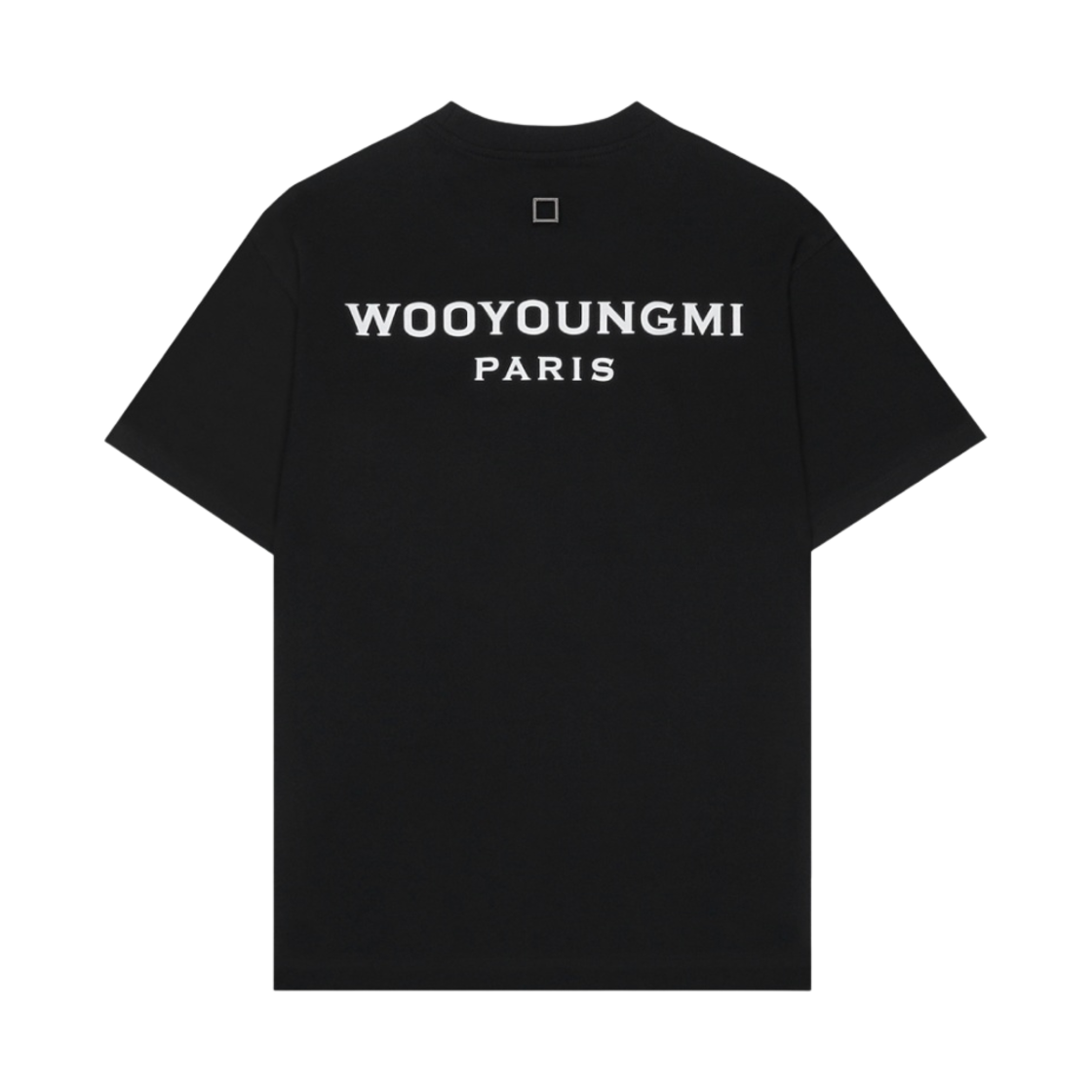 (W) 우영미 화이트 백로고 티셔츠 블랙 - 22FW