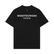 (W) Wooyoungmi White Back Logo T-Shirt Black - 22FW