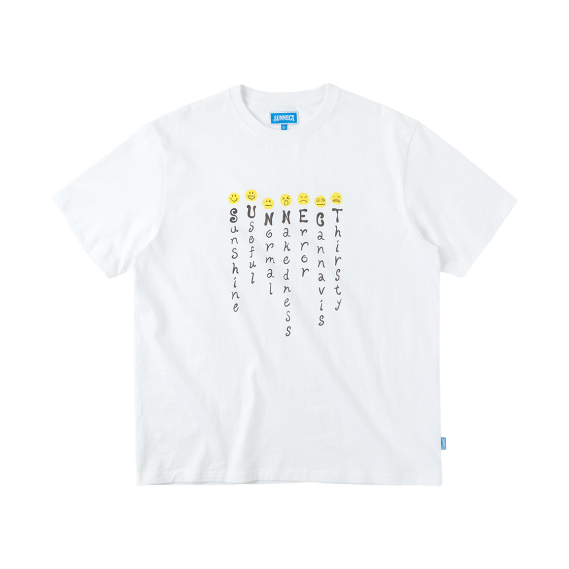 써넥트 이모지 티셔츠 화이트