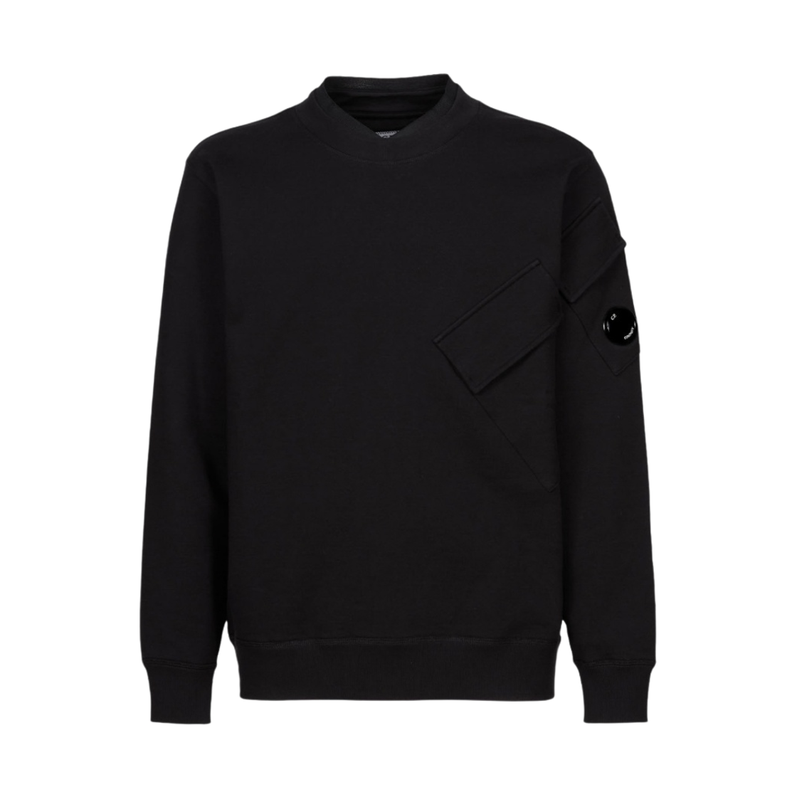 C.P. 컴퍼니 다이애그널 레이즈드 플리스 스웨트셔츠 블랙 - 22FW