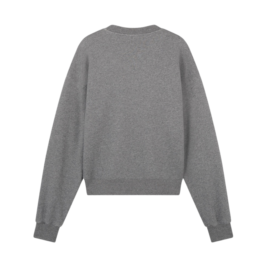 (W) 메종 키츠네 볼드 폭스 헤드 패치 컴포트 스웨트셔츠 미디움 그레이 멜란지((W) Maison Kitsune Bold Fox Head Patch Comfort Sweatshirt Medium Grey Melange) - 2