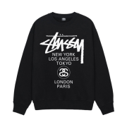 Stussy World Tour Crew Black 2024