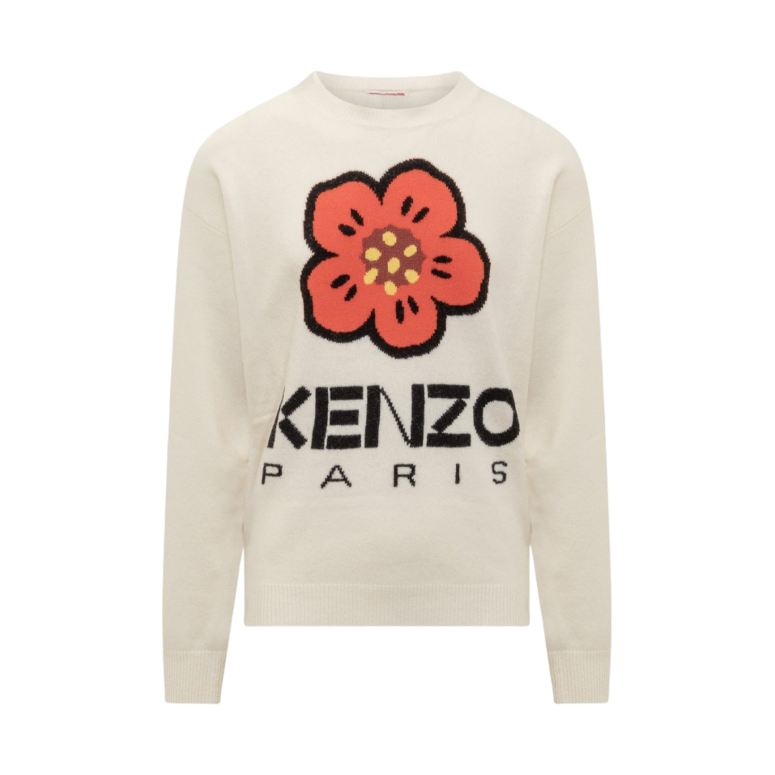 FD65PU4273LD-02 Kenzo Boke Flower Jumper Off White