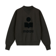 (W) Isabel Marant Moby Logo Sweatshirt Faded Black - 23SS