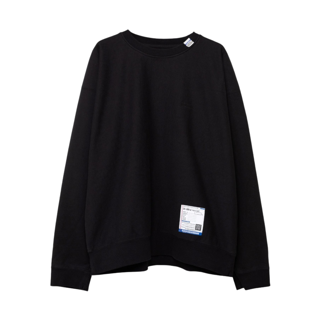 I09PO542-BLACK Maison Mihara Yasuhiro Instrumental Embroidery Pullover Black