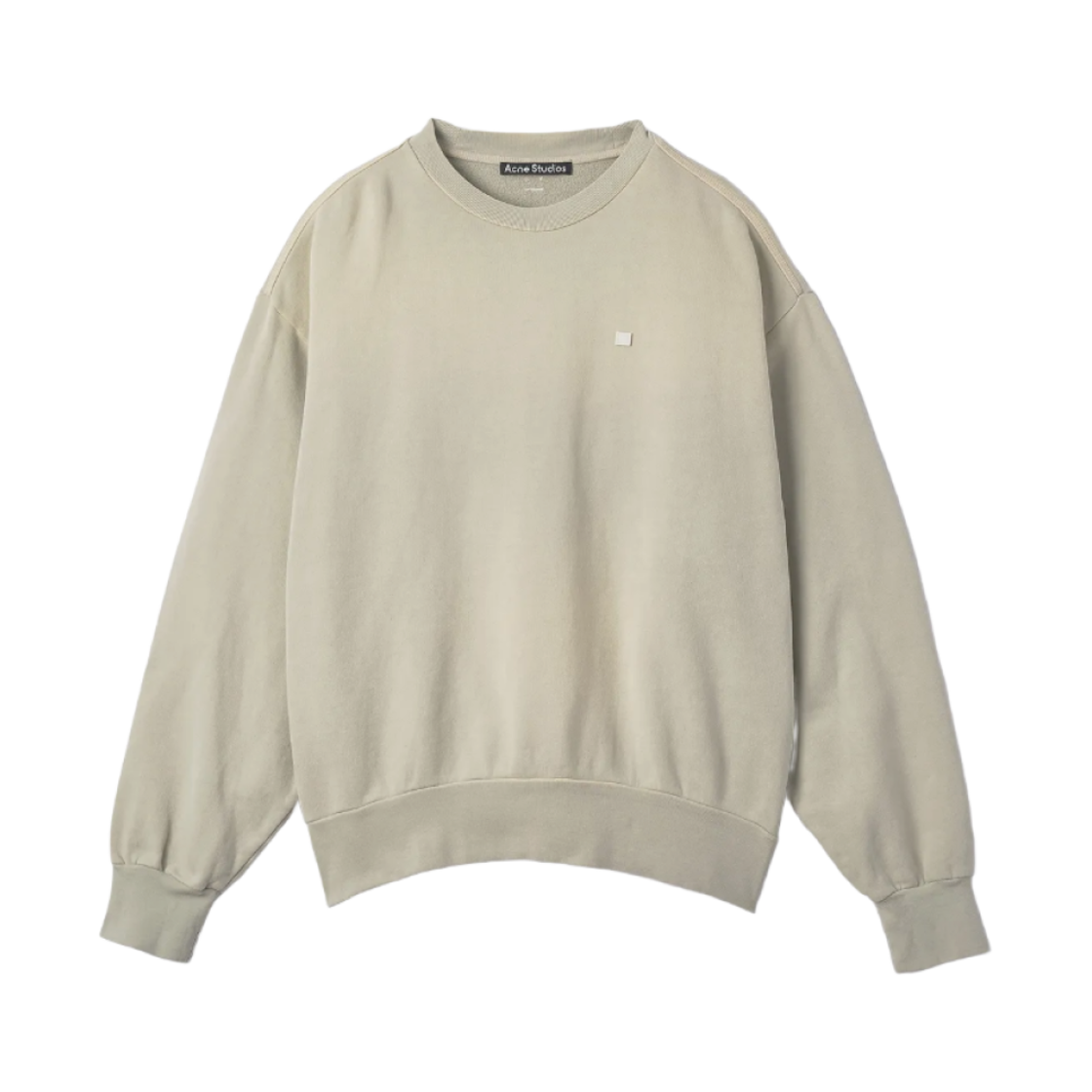 CI0081-ABB Acne Studios Fiah Crewneck Sweatshirt Dusty Green