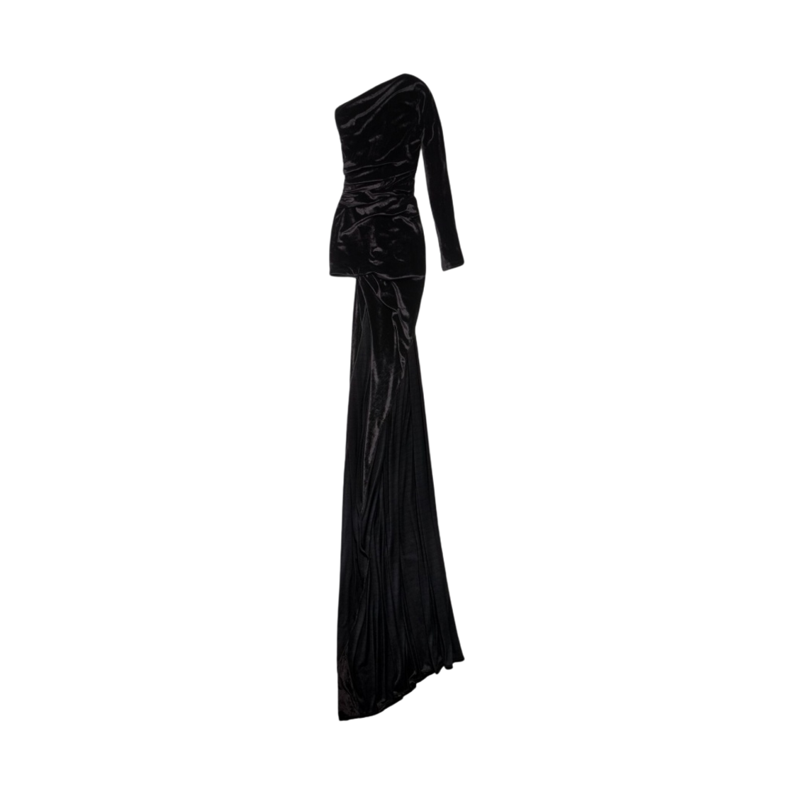 794443TKQ221000 (W) Balenciaga Asymmetric Dress Black - 대표 이미지 #1
