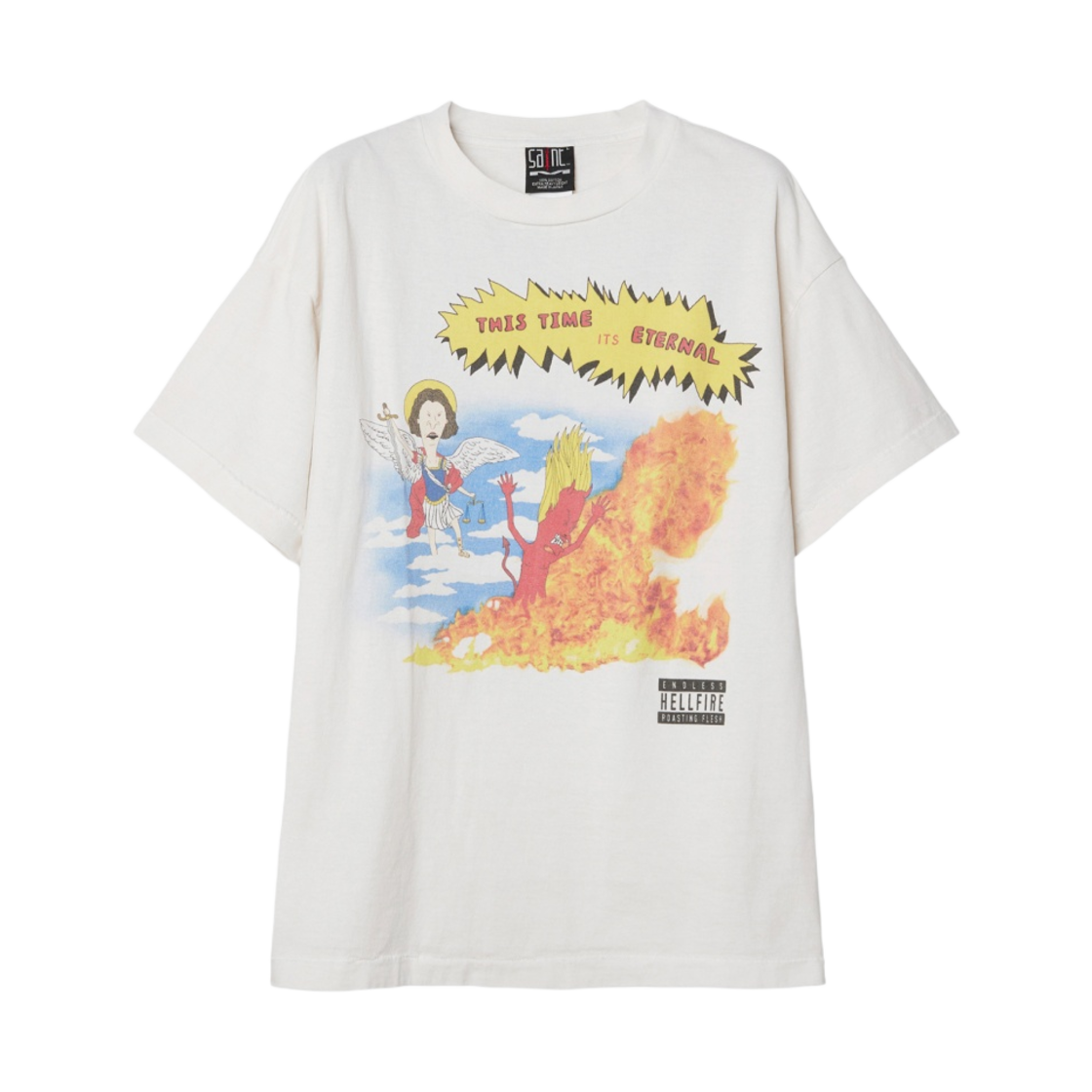 A23-0000-004 Saint Mxxxxxx Time Is Eternal T-Shirt White - 23AW