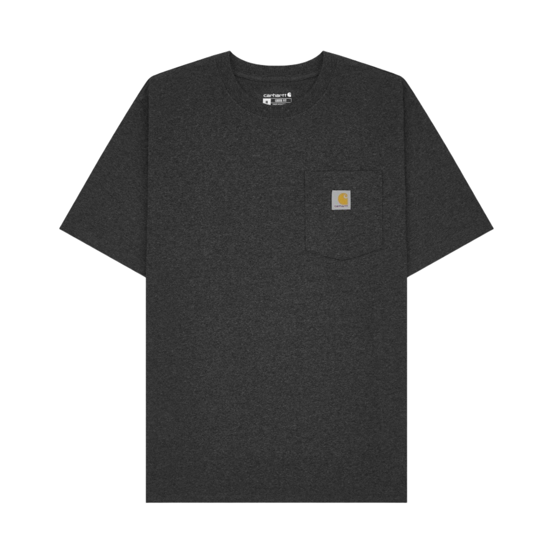 칼하트 루즈 핏 헤비웨이트 레귤러 숏슬리브 포켓 티셔츠 카본 헤더(Carhartt Loose Fit Heavyweight Regular Short Sleeve Pocket T-Shirt Carbon Heather)