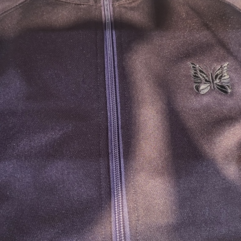 Needles Track Jacket Poly Smooth Dark Purple 착용 스타일
