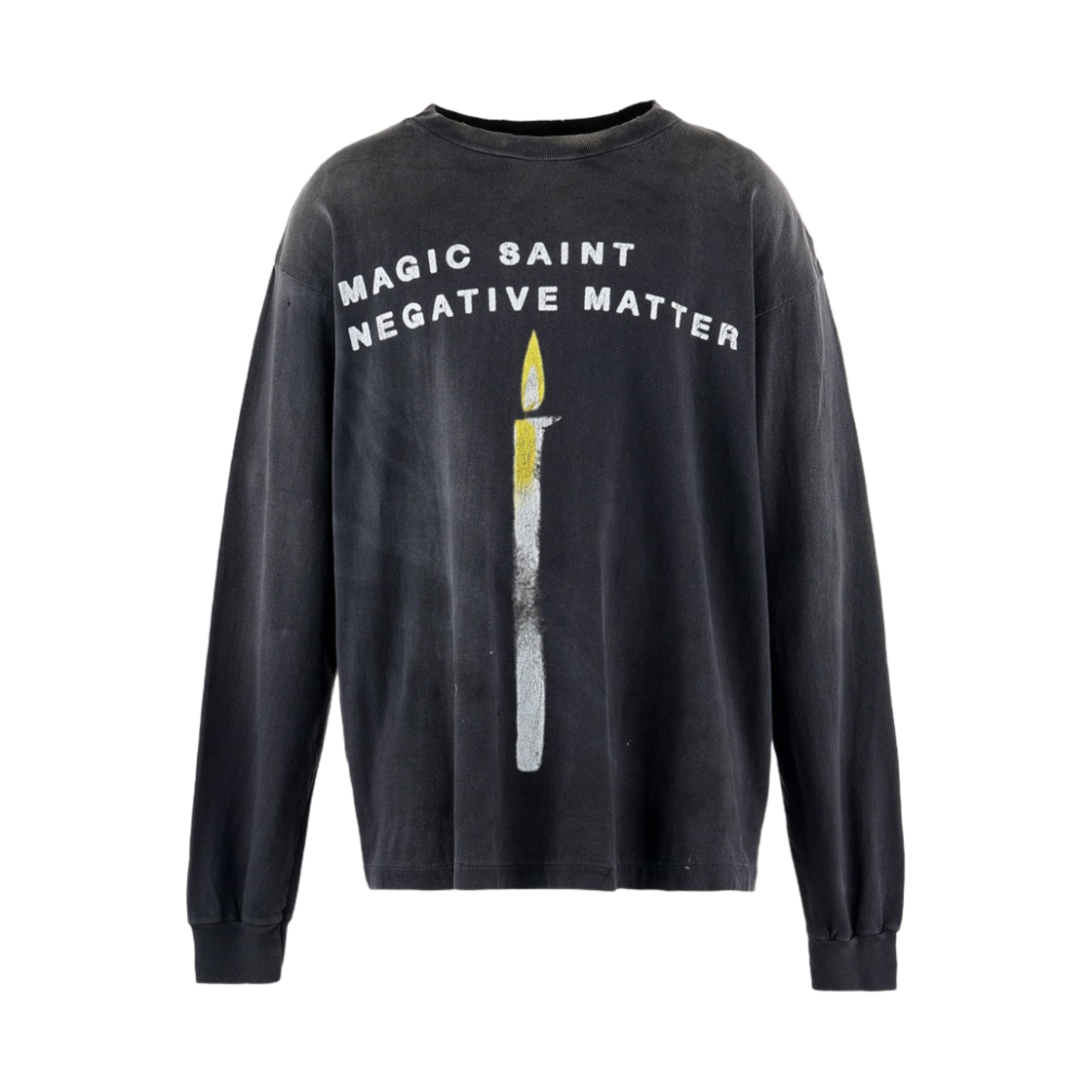 세인트 마이클 캔들 롱슬리브 티셔츠 블랙 - 25SS