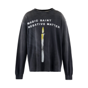 Saint Mxxxxxx Candle L/S T-Shirt Black - 25SS