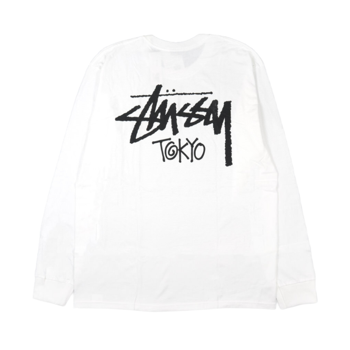 스투시 스탁 도쿄 롱슬리브 티셔츠 화이트(Stussy Stock Tokyo LS T-Shirt White)