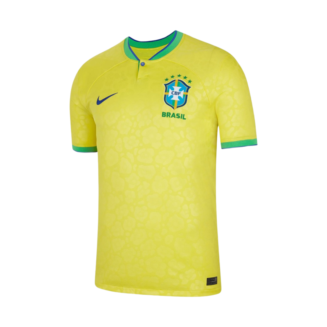 나이키 브라질 2022/23 드라이핏 스타디움 홈 저지 다이나믹 옐로우 (논 마킹 버전)