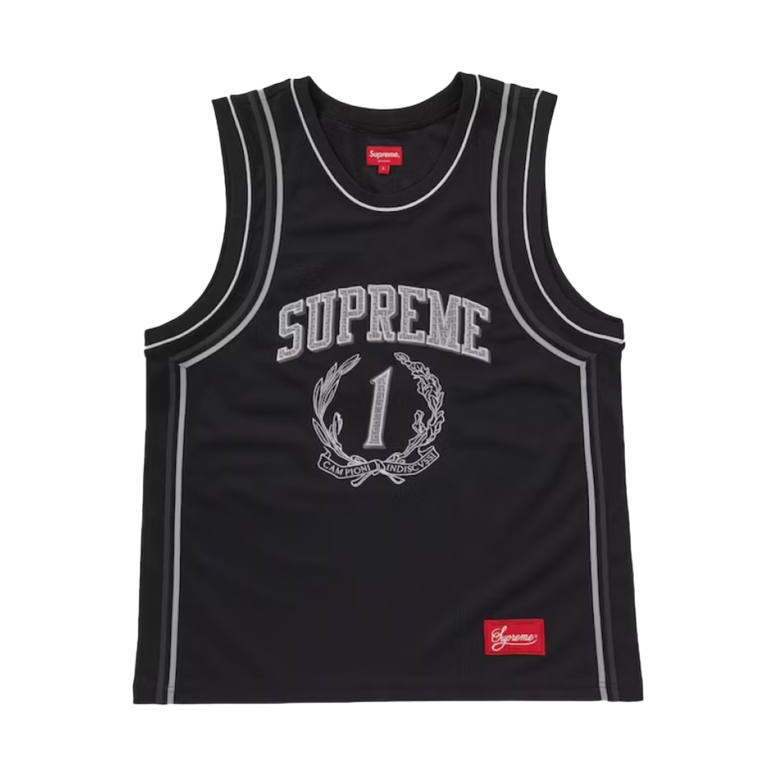 슈프림 캄피오니 베스킷볼 저지 블랙 - 23SS