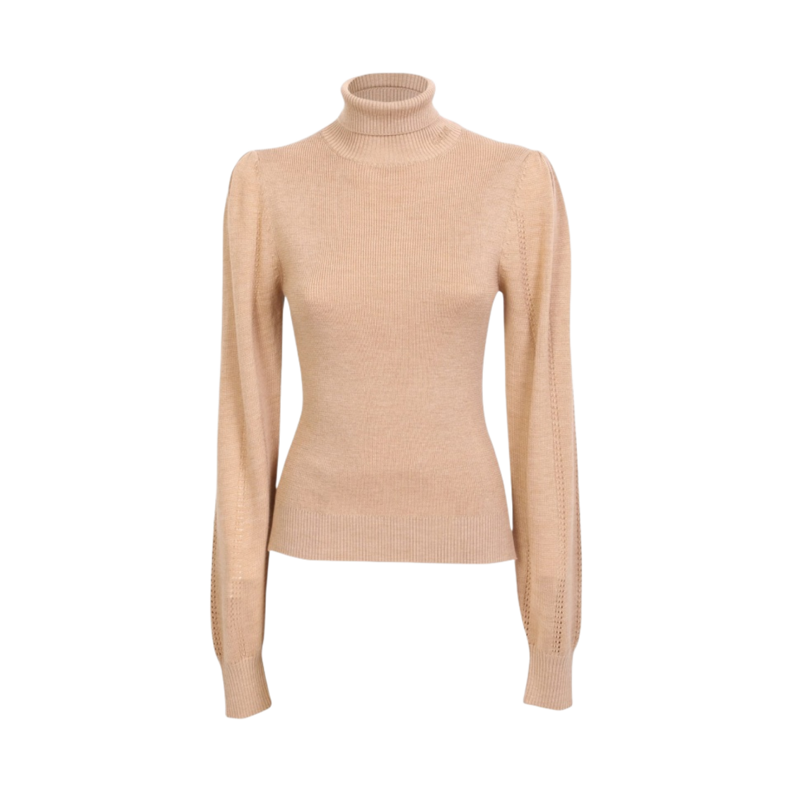 (W) 가니 메리노 울 포인텔 풀오버 스타피쉬((W) Ganni Merino Wool Pointelle Pullover Starfish) - 1