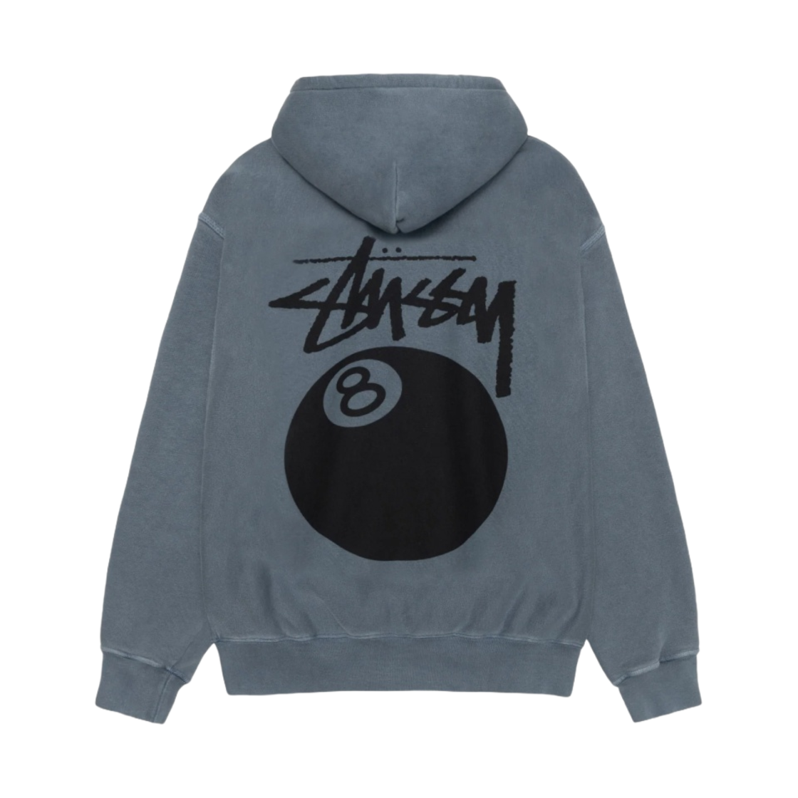 스투시 8볼 피그먼트 다이드 집 후드 네이비(Stussy 8 Ball Pigment Dyed Zip Hoodie Navy)