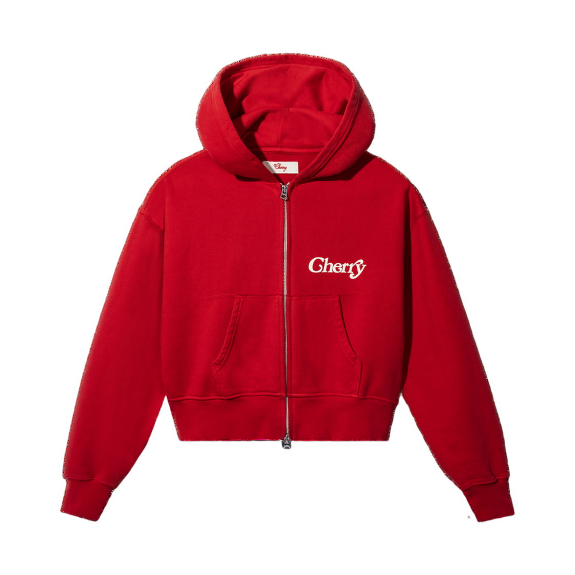 베르디 x 체리 LA 크롭 후드 레드(Verdy x Cherry LA Cropped Hoodie Red)