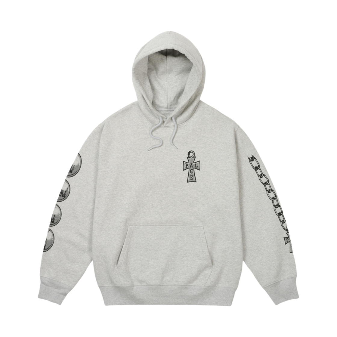 팔라스 위자드 슬리브 후드 그레이 말 - 25SS(Palace Wizard Sleeves Hood Grey Marl - 25SS) - 2