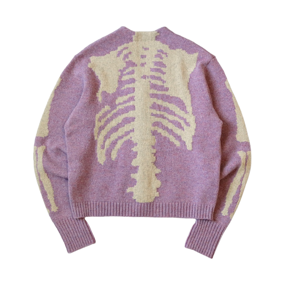 캐피탈 5G 울 본 쇼츠 가디건 라이트 퍼플(Kapital 5G Wool Bone Short Cardigan Light Purple) - 2