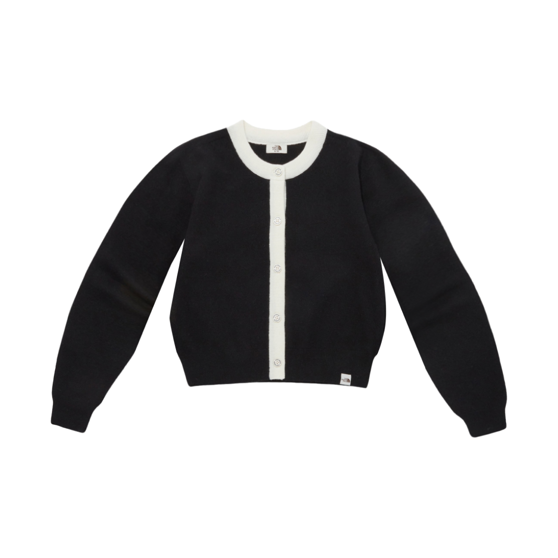 NJ5SP80L (W) The North Face White Label Veluca Sweater Cardigan Black