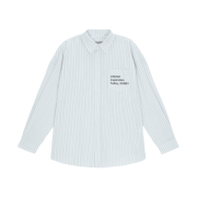 Hono Report Typo Shirts White Stripe