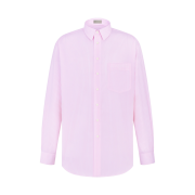 Dior Shirt Pink Striped Poplin