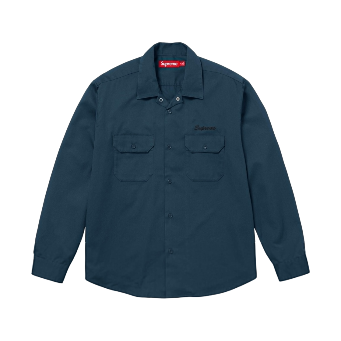 슈프림 스노우 화이트 워크 셔츠 라이트 네이비 - 24FW(Supreme Snow White Work Shirt Light Navy - 24FW) - 2