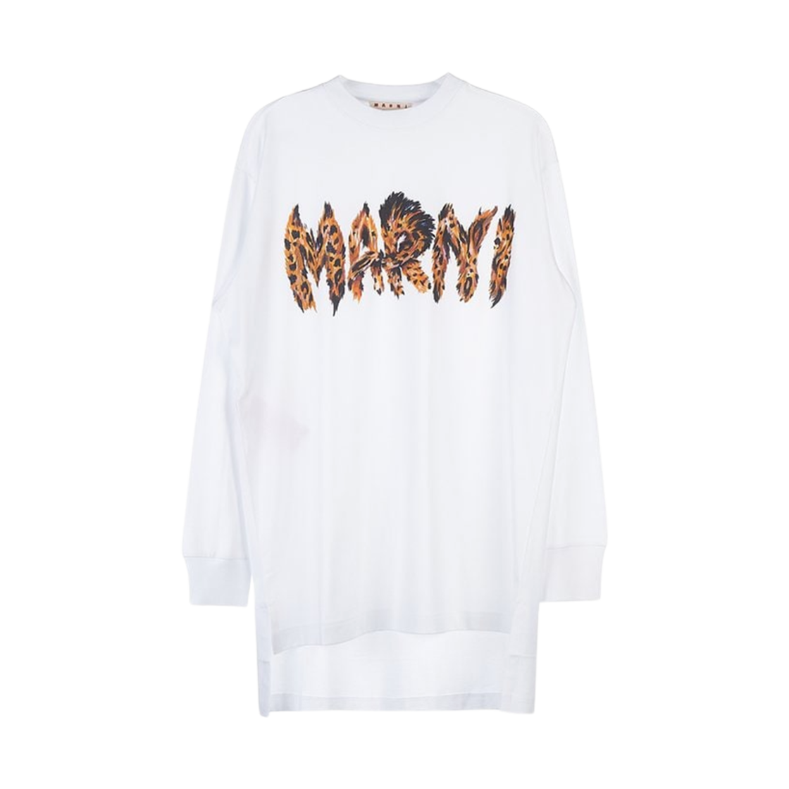 (W) 마르니 로고 롱슬리브 티셔츠 화이트((W) Marni Logo Long Sleeve T-Shirt White) - 1