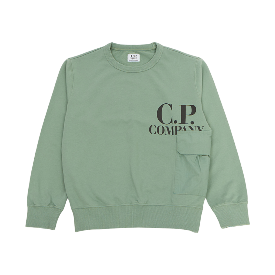 (키즈) C.P. 컴퍼니 스웨트셔츠 그린 - 24SS((Kids) C.P. Company Sweatshirt Green - 24SS) - 1
