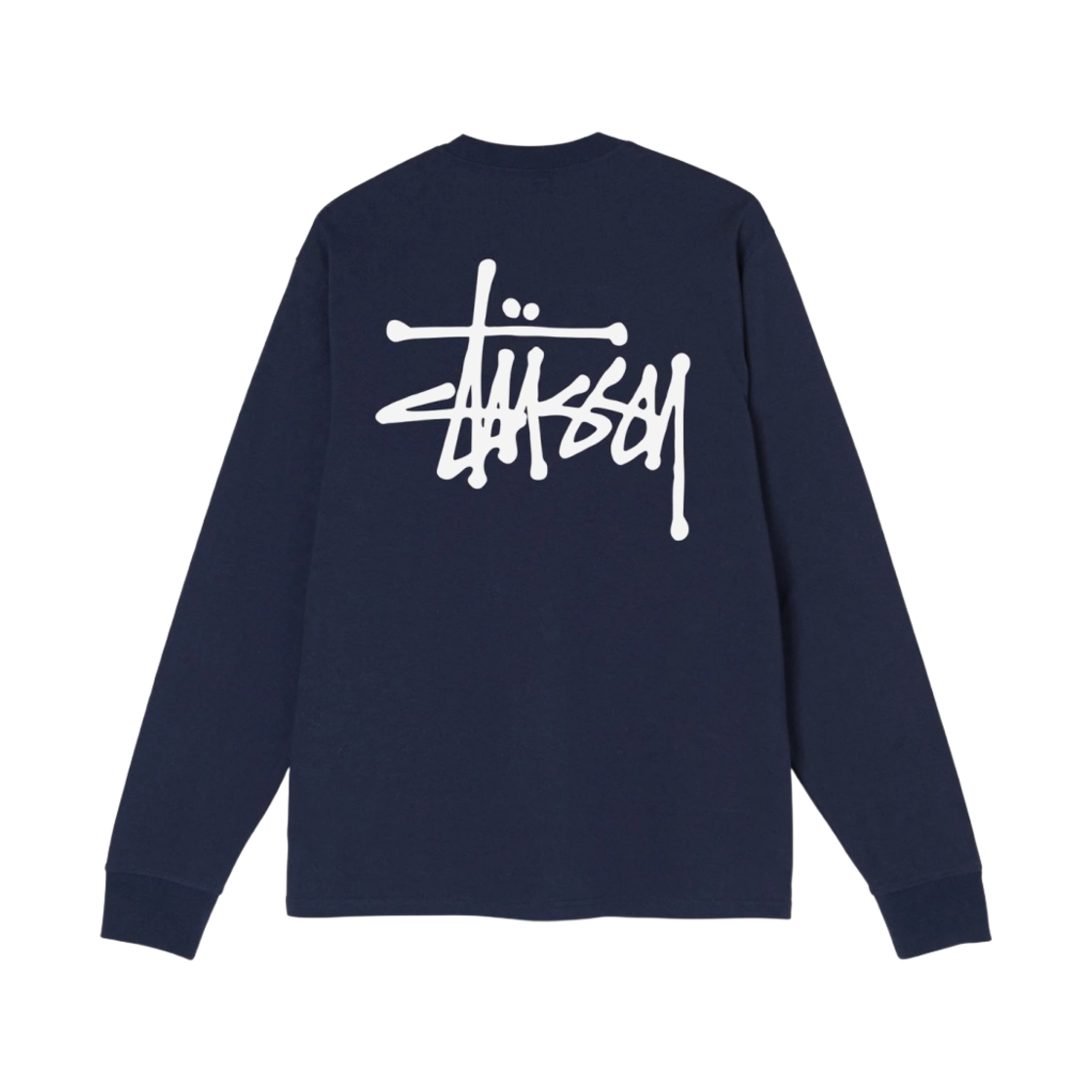 스투시 베이직 스투시 롱슬리브 티셔츠 네이비 2021(Stussy Basic Stussy LS T-Shirt Navy 2021)