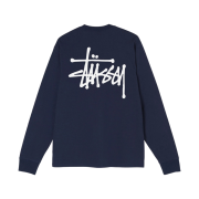 Stussy Basic Stussy LS T-Shirt Navy 2021