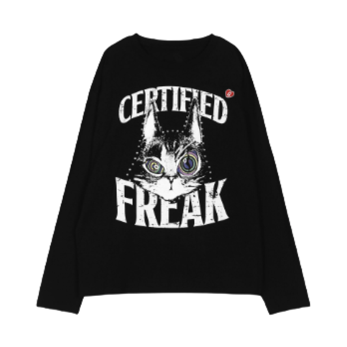 그레일즈 x 지코 빈티지 프릭 캣 롱슬리브 블랙(Grailz x ZICO Vintage Freak Cat Long Sleeve Black)