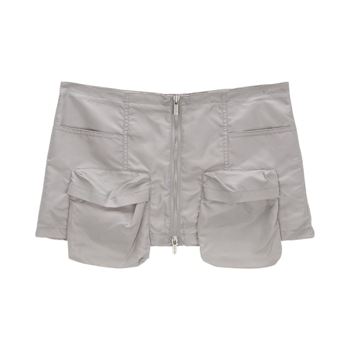MK2378SK015M0LG (W) Matin Kim Two Way Cargo Belted Skirt Light Grey
