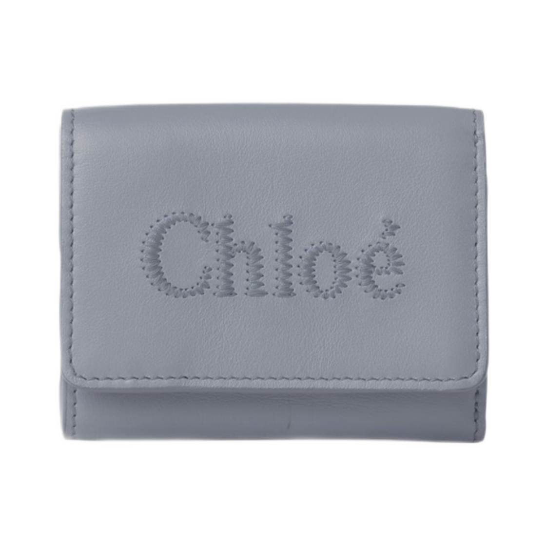 CHC23AP875I1041A Chloe Chloe Sense Mini Tri-Fold Wallet Storm Blue