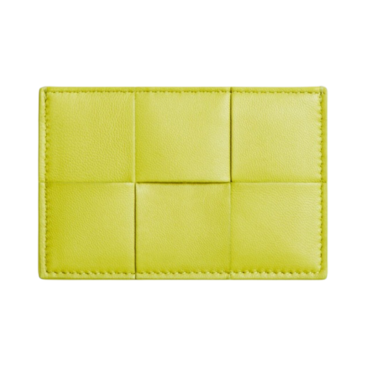 Bottega Veneta Credit Card Case Lambskin & Calfskin Kiwi