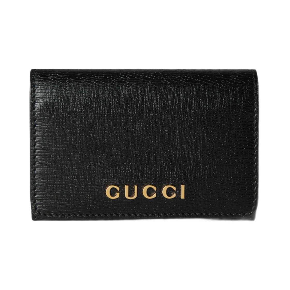 구찌 스크립트 카드 케이스 블랙 레더(Gucci Script Card Case Black Leather) - 1