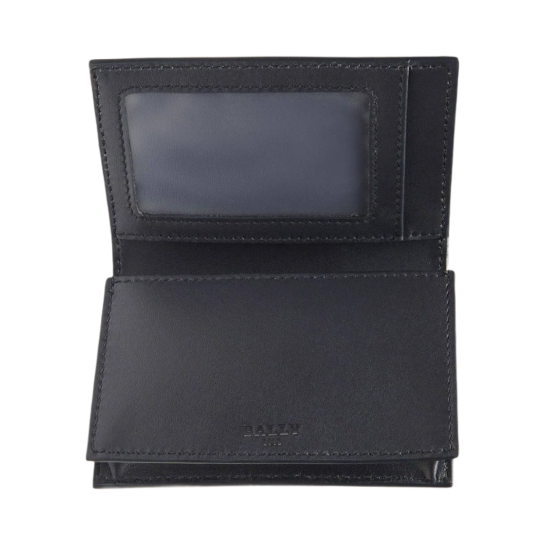 6303220 Bally Balee Leather Business Card Holder Midnight Blue Light Blue - #2