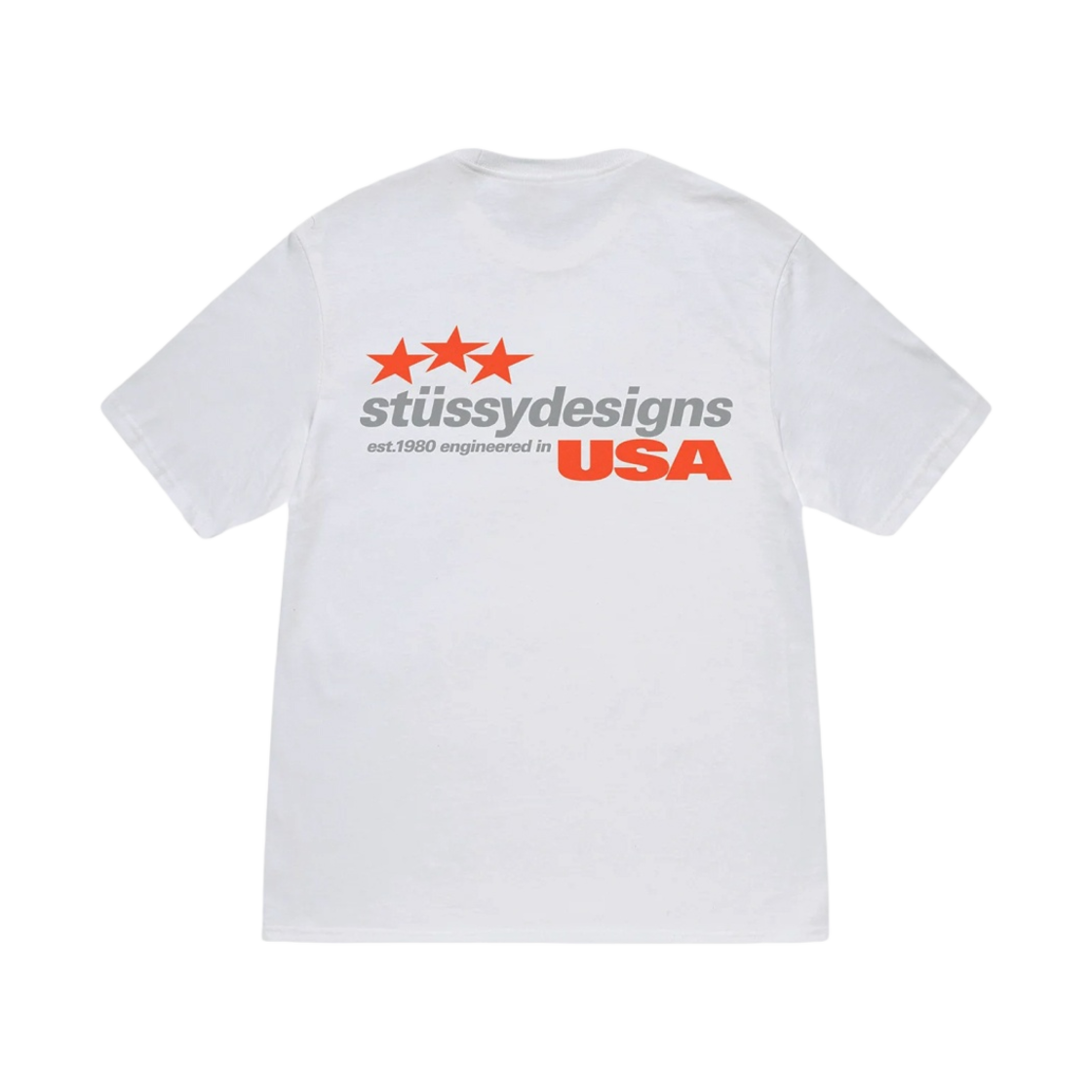 스투시 디자인 USA 티셔츠 화이트