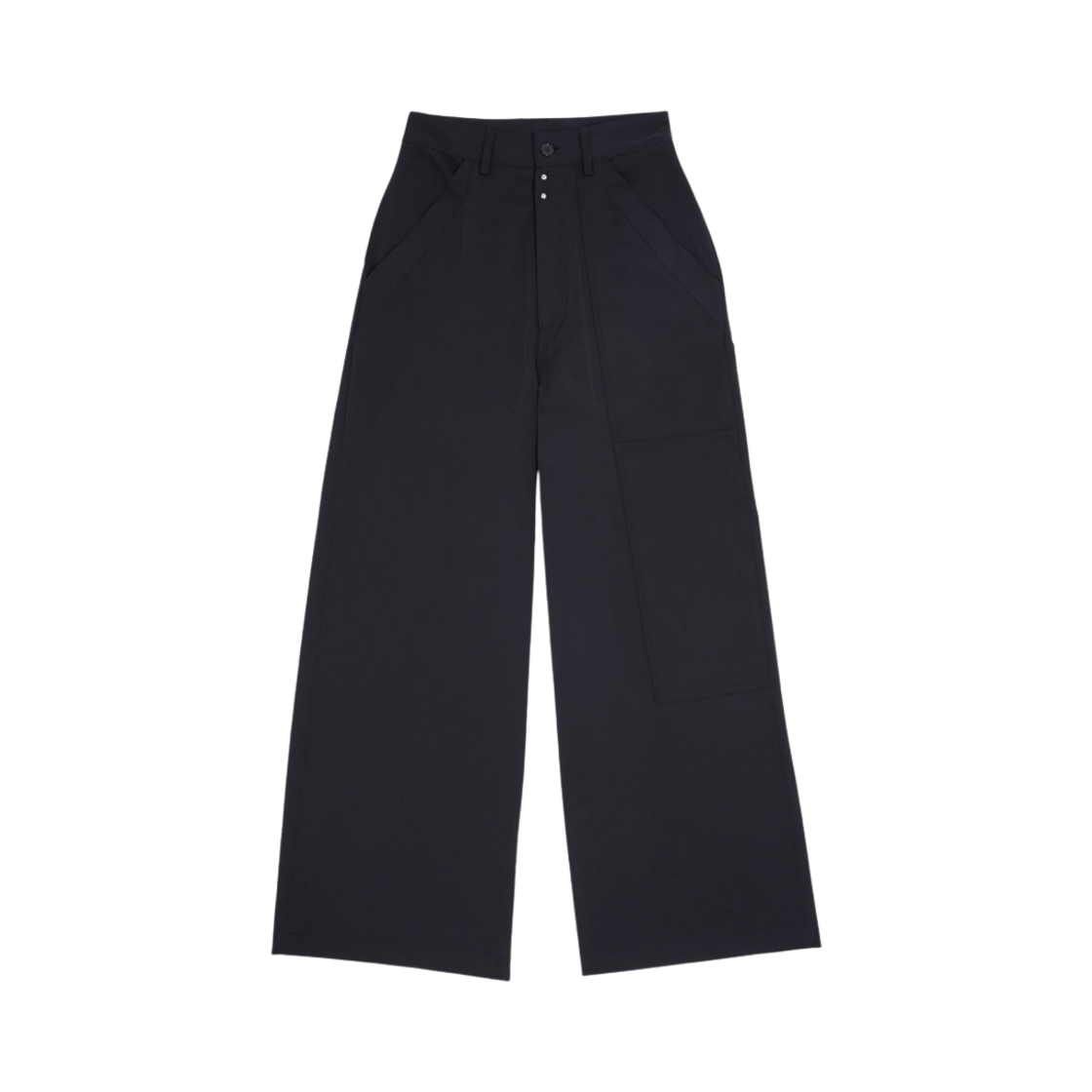 S52KA0414S54445900 (W) MM6 Maison Margiela Wide Leg Trousers Black
