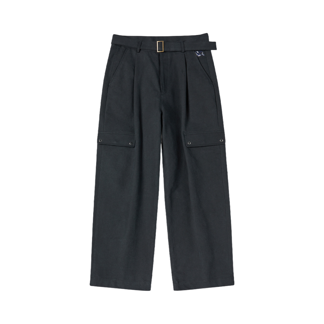 엔 아카이브 빈티지 가먼트 코튼 벨티드 카고 팬츠 블랙(N ARCHIVE Vintage Garment Cotton Belted Cargo Pants Black)