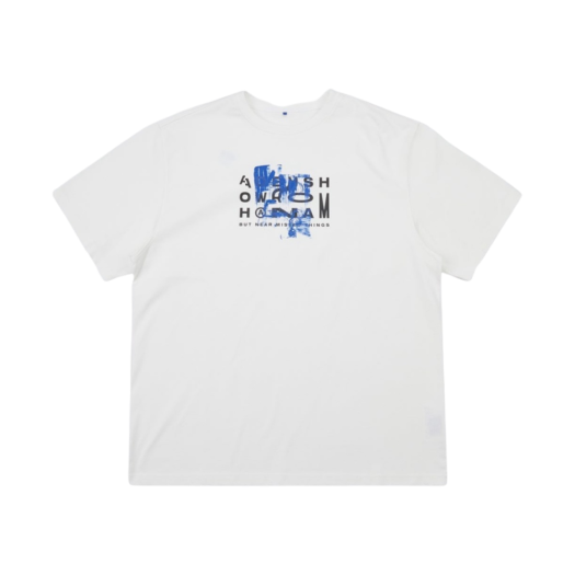 ★韓国の人気★【Ader Error】★Azure T-Shirt Off Whit.e★ 메종 키츠네 x 아더에러 트리플 폭스 헤드 로고 티셔츠 오프