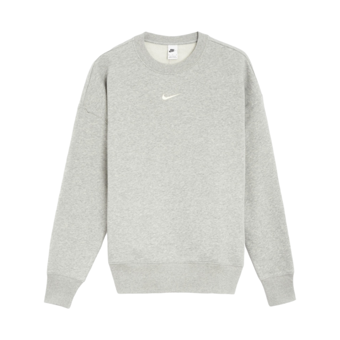 (W) 나이키 NSW 피닉스 플리스 오버사이즈 크루넥 스웨트셔츠 다크 그레이 헤더 - US/EU((W) Nike NSW Phoenix Fleece Oversized Crewneck Sweatshirt Dark Grey Heather - US/EU) - 1