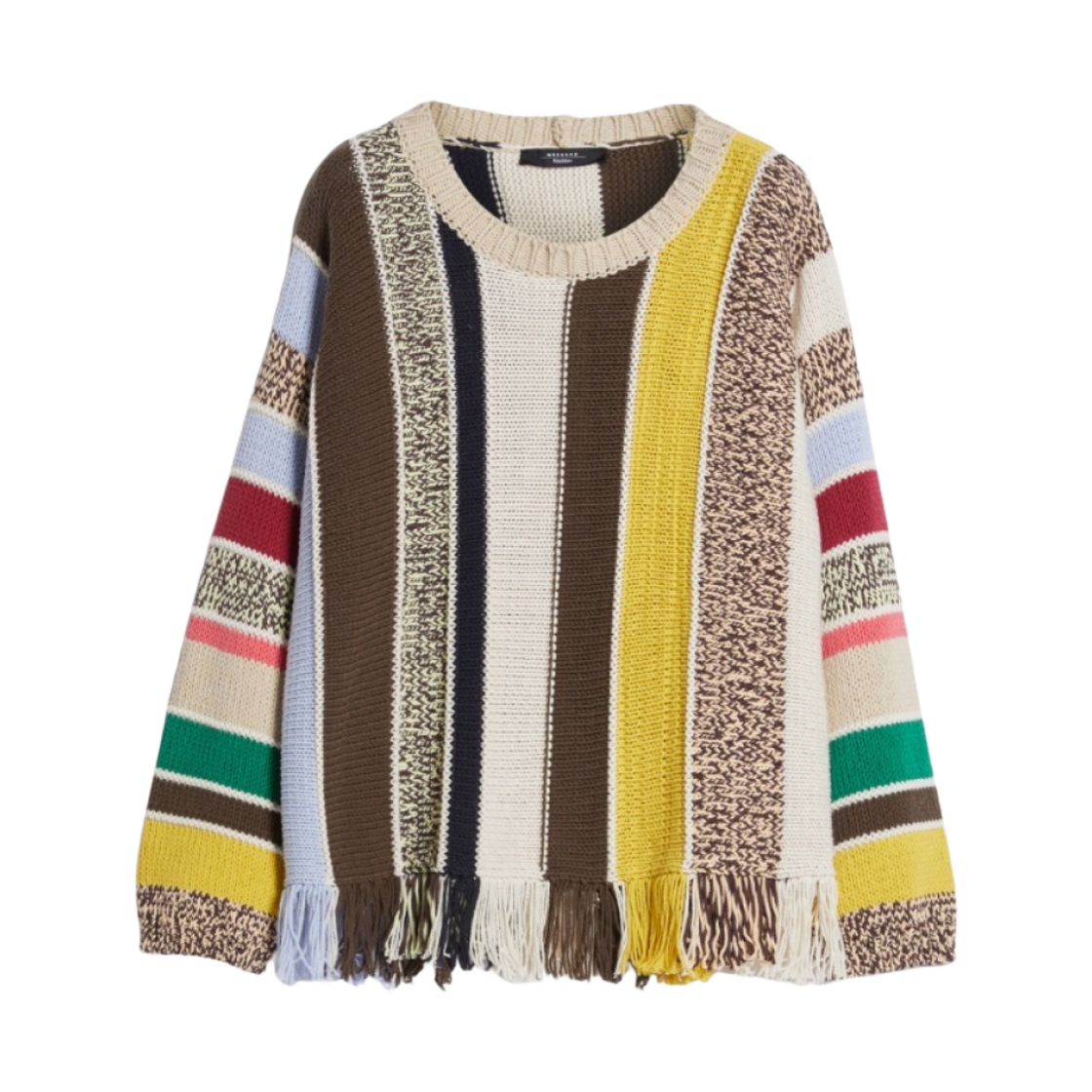 (W) 위켄드 막스마라 툴라다 코튼 블렌드 스웨터 멀티컬러((W) Weekend Max Mara Teulada Cotton-Blend Sweater Multicolour) - 1