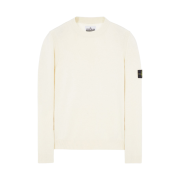 Stone Island 508A3 Lambswool Crewneck Knit Off White - 22FW